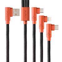 CABLE 3 EN 1 MICROUSB/TIPO C/LIGHTNING HUNE HIEDRA SUSTENTABLE TRENZADO 90ª 1.2M COMPATIBLE CON IPHONE (CORTEZA) CABLE 3 EN 1 MICROUSB/TIPO C/LIGHTNING HUNE HIEDRA SUSTENTABLE TRENZADO 90ª 1.2M COMPATIBLE CON IPHONE (CORTEZA)